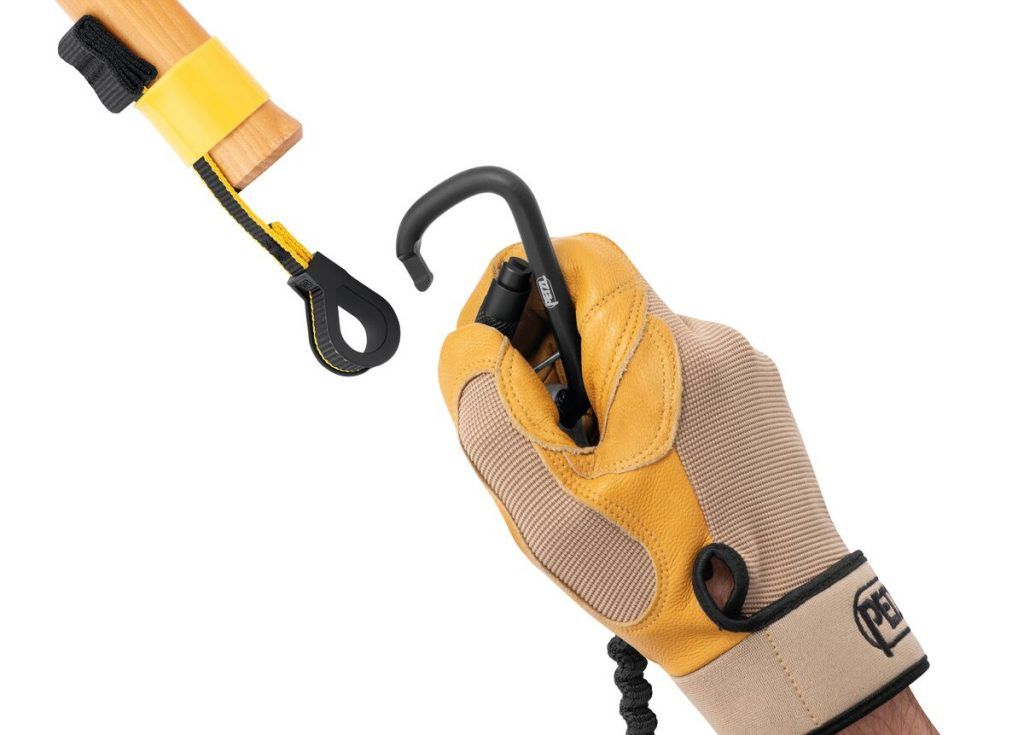 Cintas para asegurar herramientas en Trabajos Verticales 6 mosquetón y cinta petzl